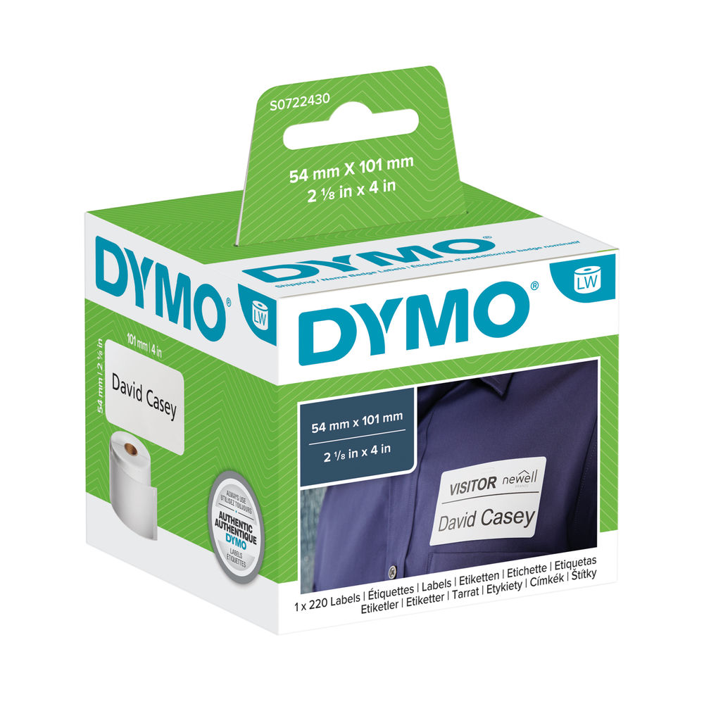 Dymo LabelWriter Shipping/Name Badge Labels - S0722430