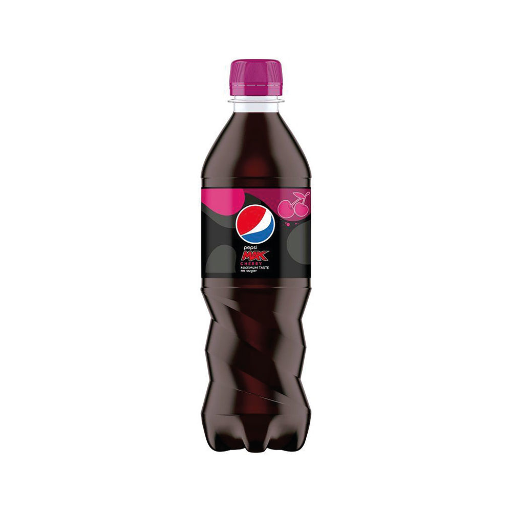 Britvic Pepsi Max Cherry Bottle 500ml (Pack of 24) 206895