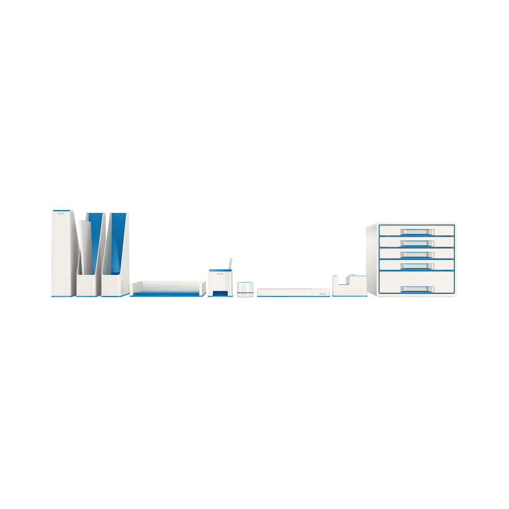 Leitz WOW Blue/White Tape Dispenser