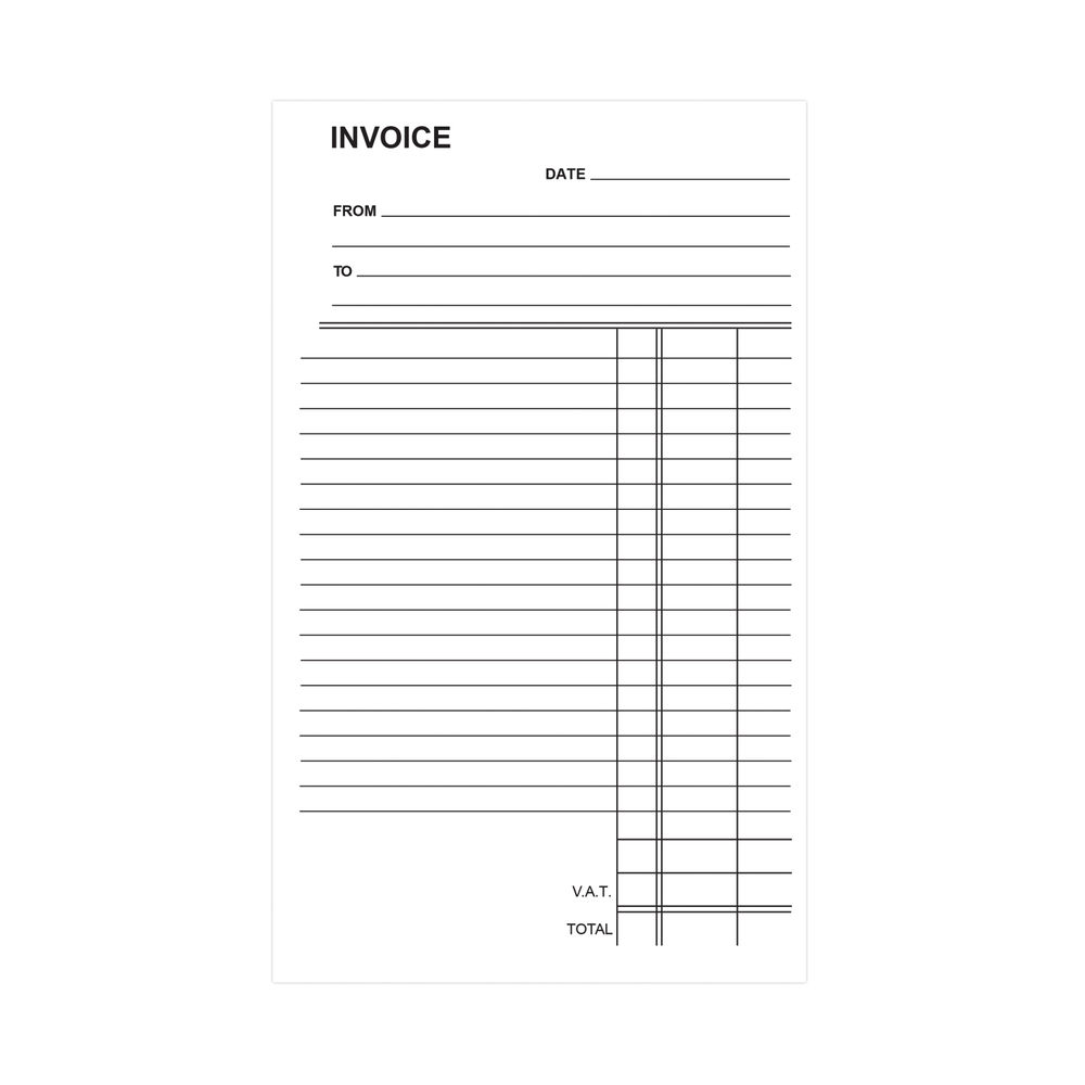 Silvine Carbon Triplicate Invoice Book 100 Pages (Pack of 6)