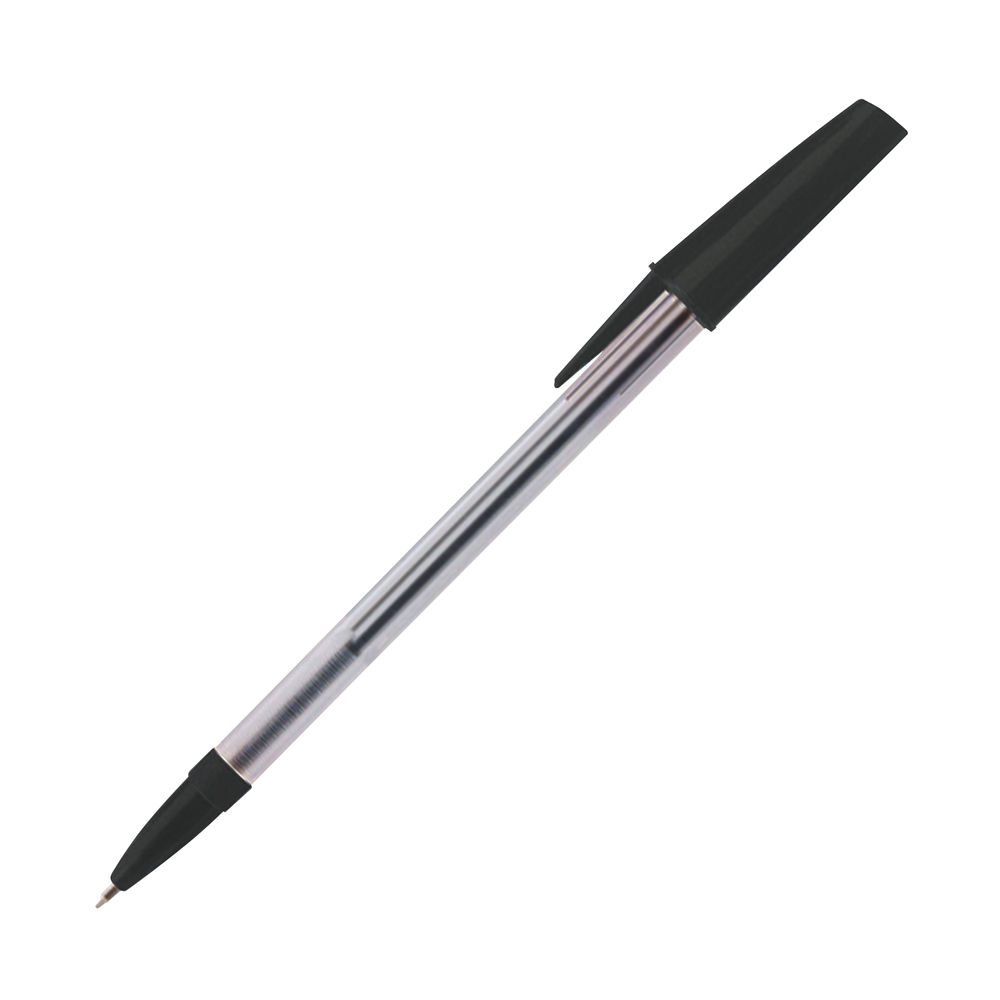 Stylo Stick Black Medium Ball Point Pens (Pack of 10)