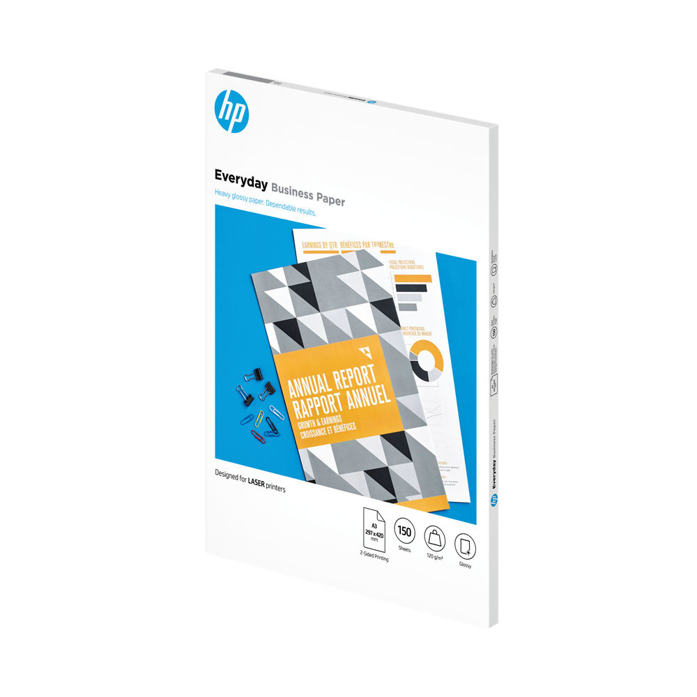 HP Everyday A3 White 120 gsm Glossy Paper (Pack of 150)