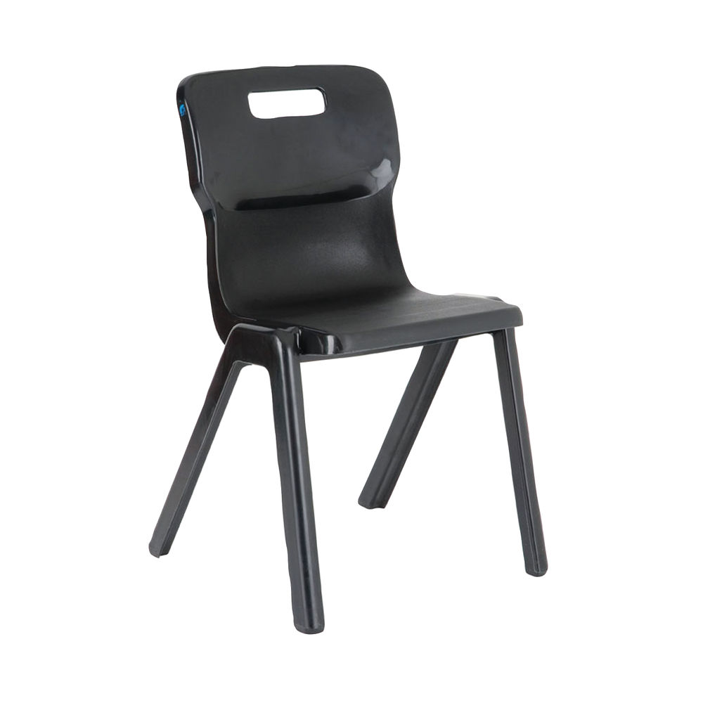 Titan 430mm Charcoal One Piece Chair (Pack of 10)