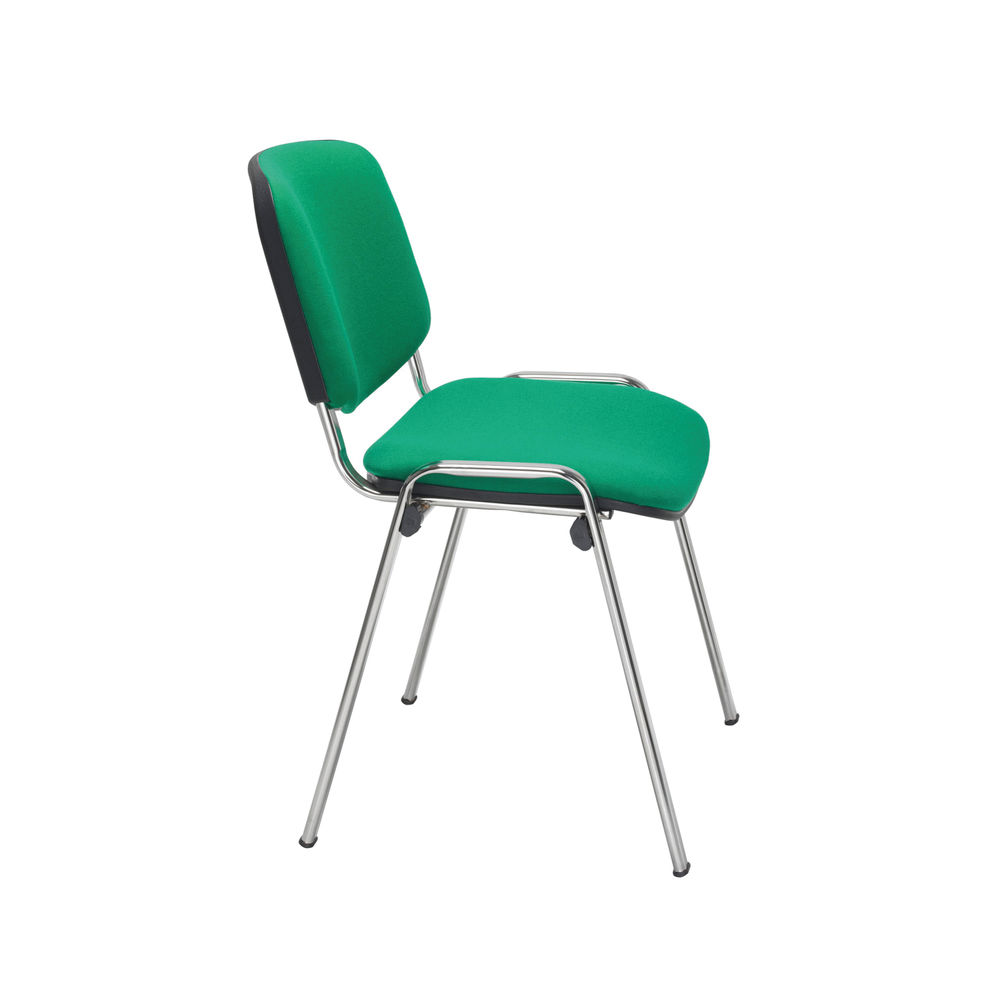 Jemini Ultra Multipurpose Stacking Chair Green/Chrome