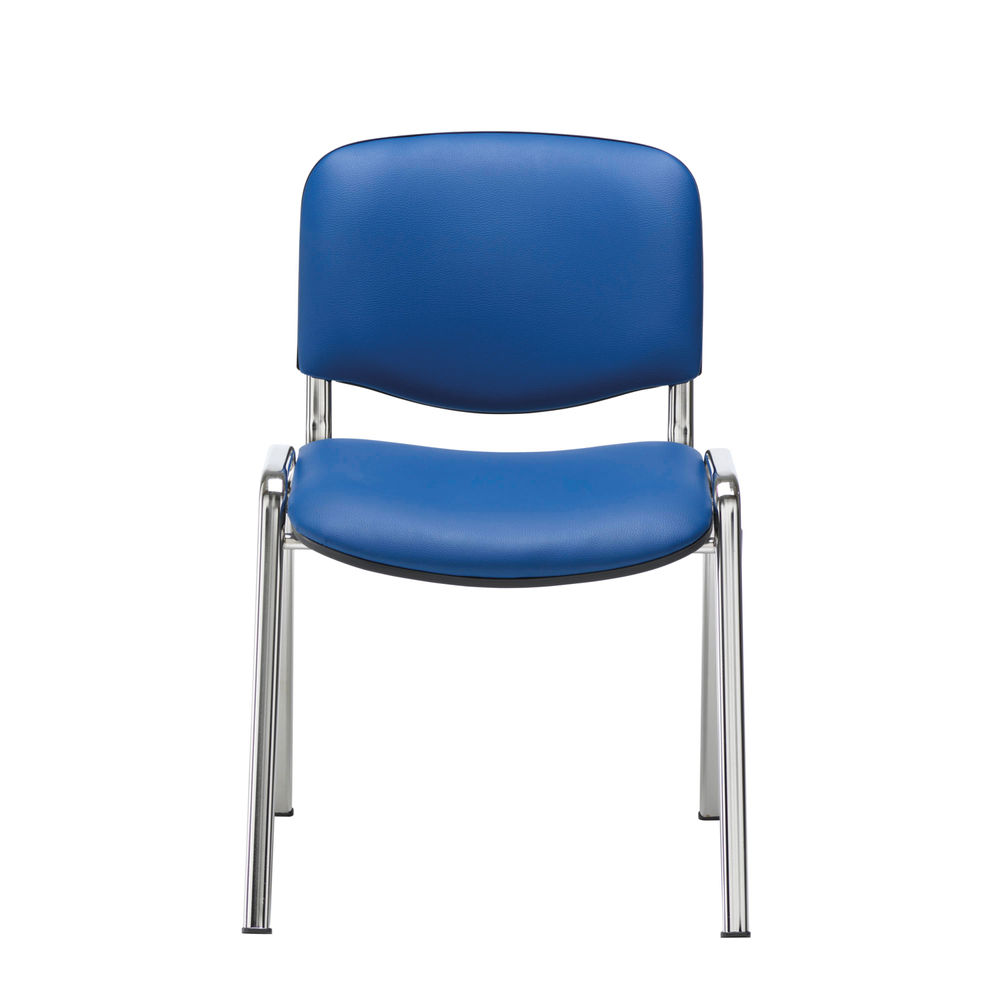 Jemini Ultra Multipurpose Stacking Chair Polyurethane Blue/Chrome