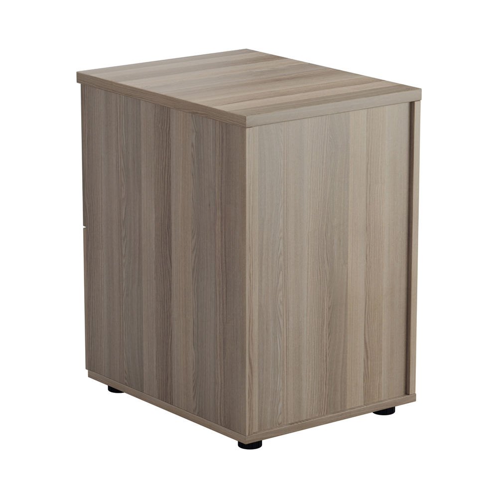 Jemini Essentials 2 Drawer Filing Cabinet 464x600x710mm Grey Oak