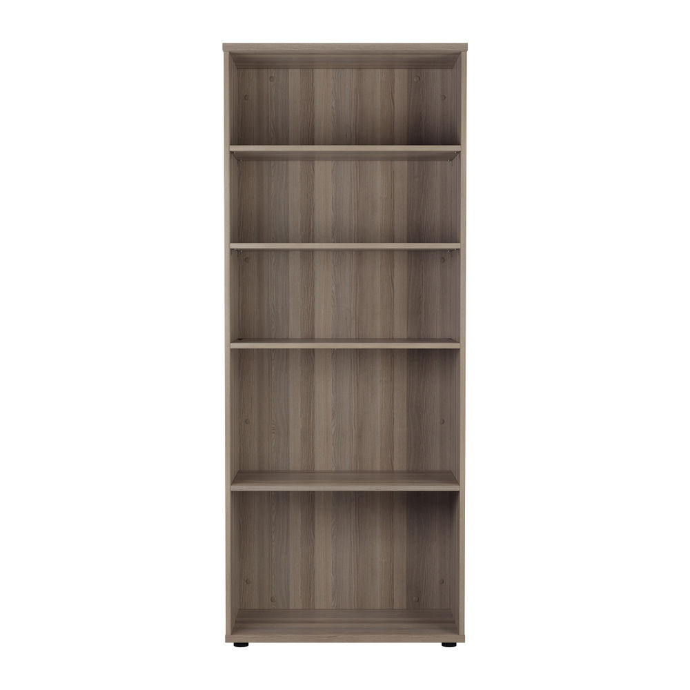 Jemini Wooden Bookcase 800x450x2000mm Grey Oak