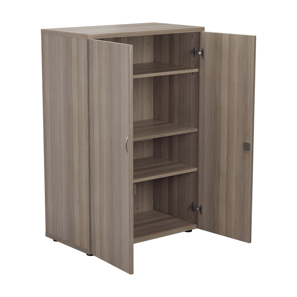 Jemini Wooden Cupboard 800x450x1200mm Grey Oak