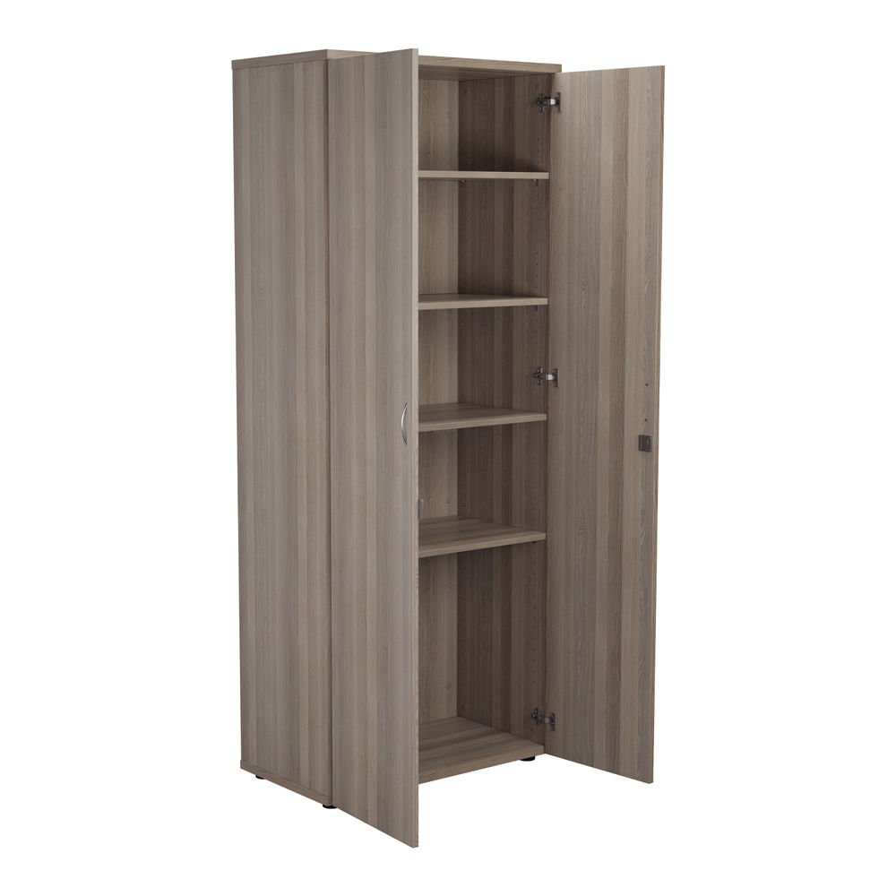 Jemini Wooden Cupboard 800x450x2000mm Grey Oak