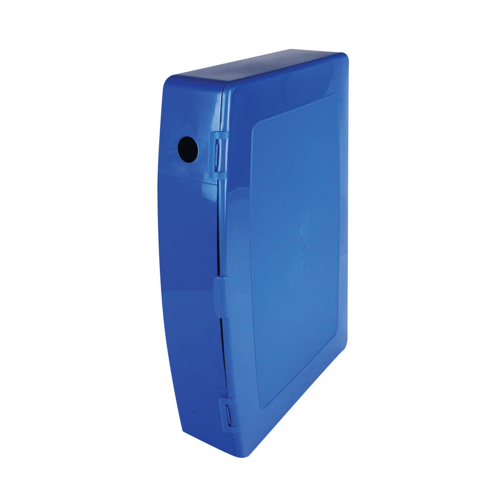 Q-Connect Polypropylene PolyBox File Foolscap Blue KF04103