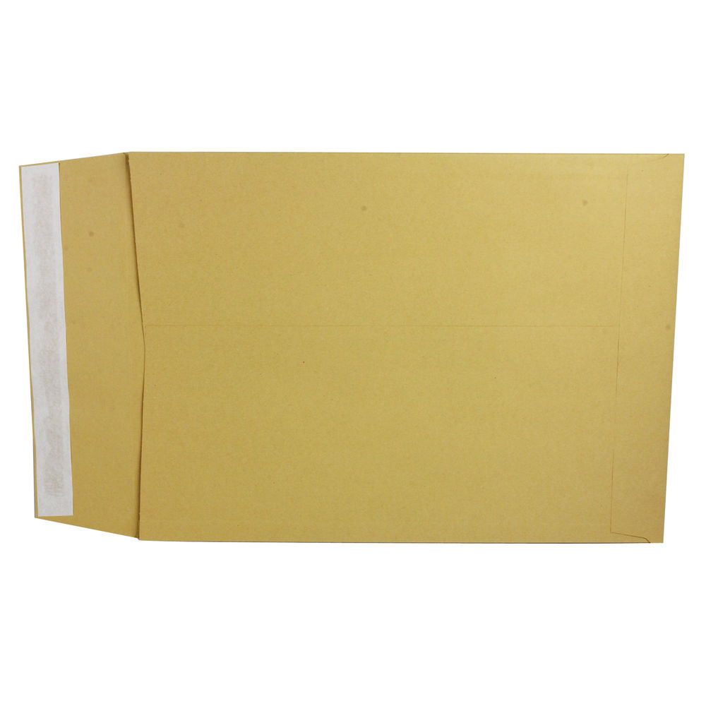 Q-Connect Envelope Gusset 381x254x25mm Peel and Seal 120gsm Manilla (Pack of 100) KF3528