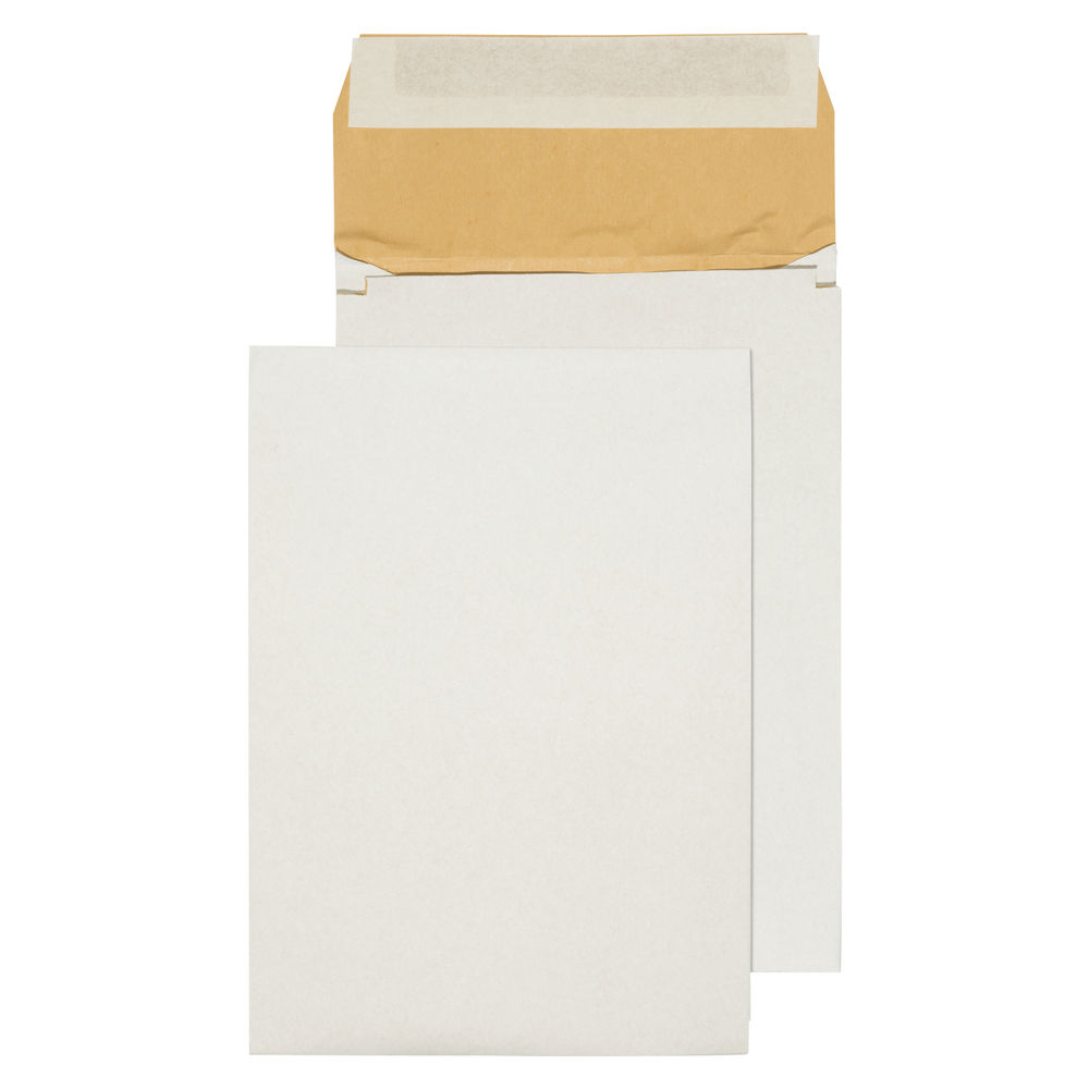 Q-Connect White B4 Peel and Seal Padded Gusset Envelopes, Pack of 100 - KF3532