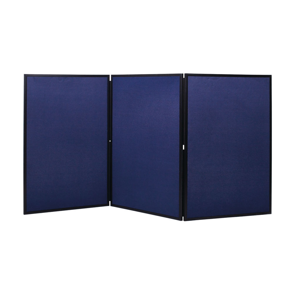 Q-Connect Display Board 3 Panel Blue/Grey DSP330513