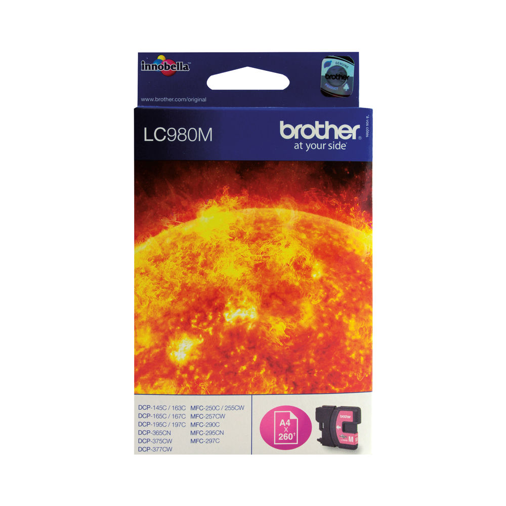 Brother LC980M Inkjet Cartridge Magenta LC980M