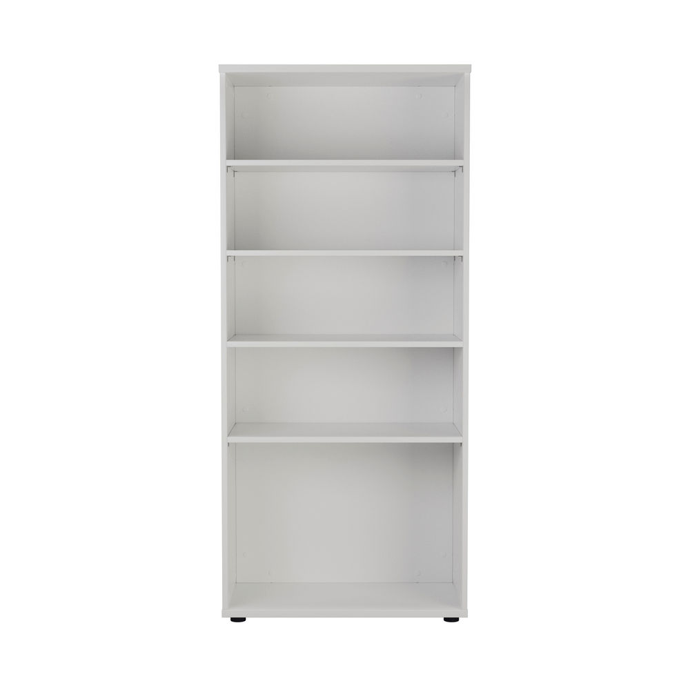 First H1800mm White Wooden Bookcase