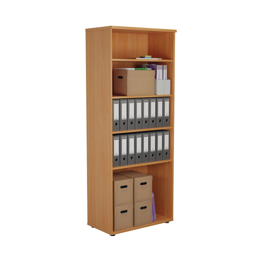 First H2000mm Beech Wooden Bookcase