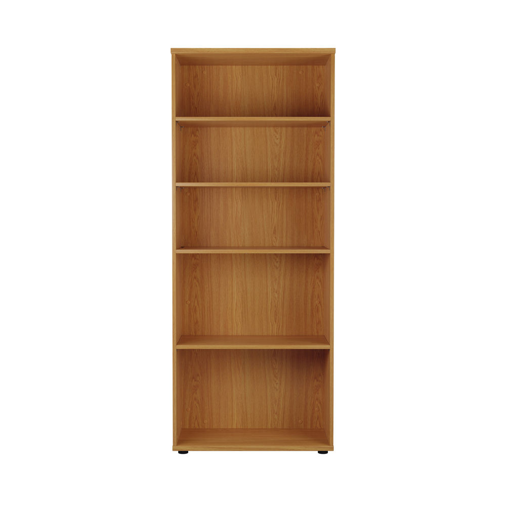 First H2000mm Nova Oak Wooden Bookcase