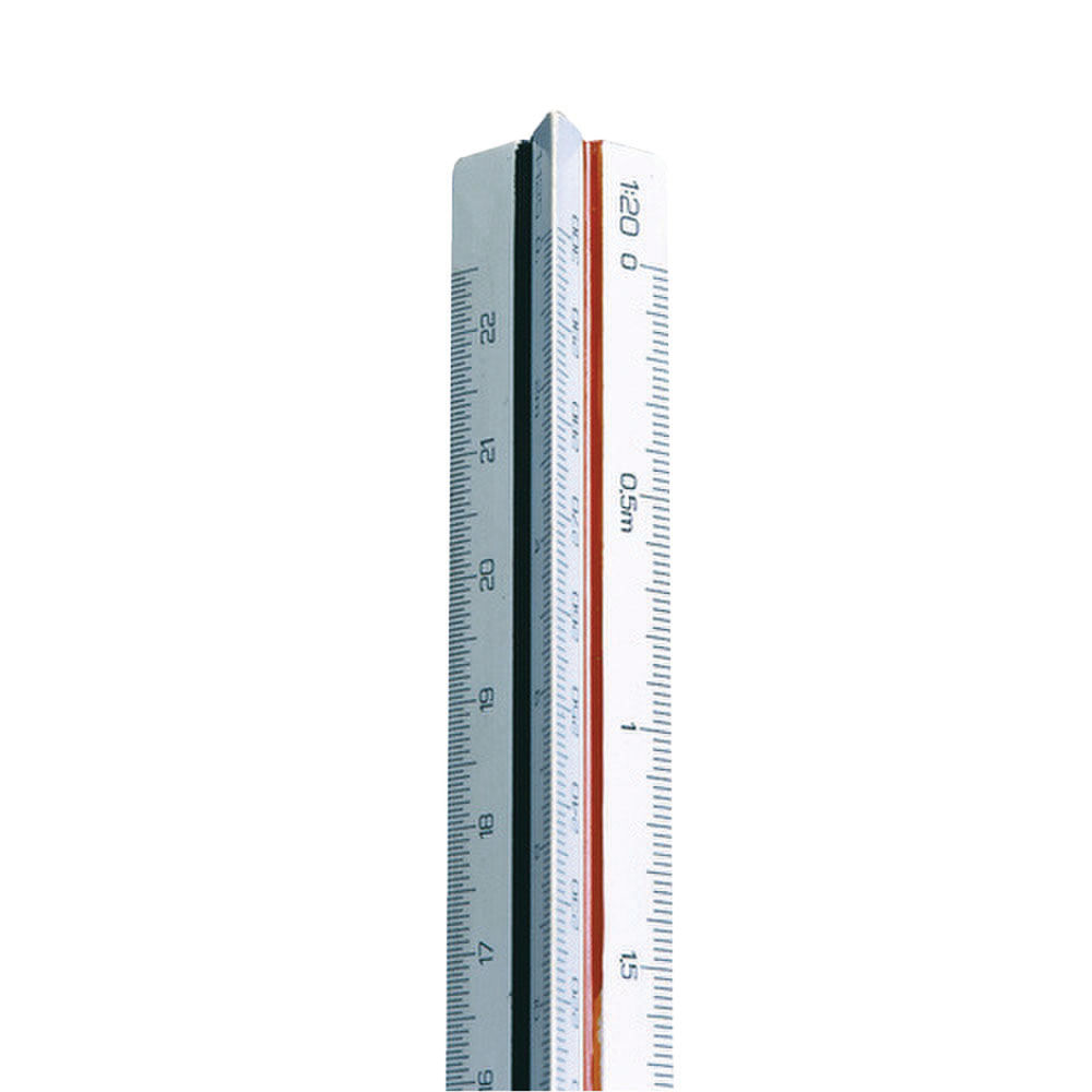 Linex White 30cm Triangular Scale Ruler  - LXH 312