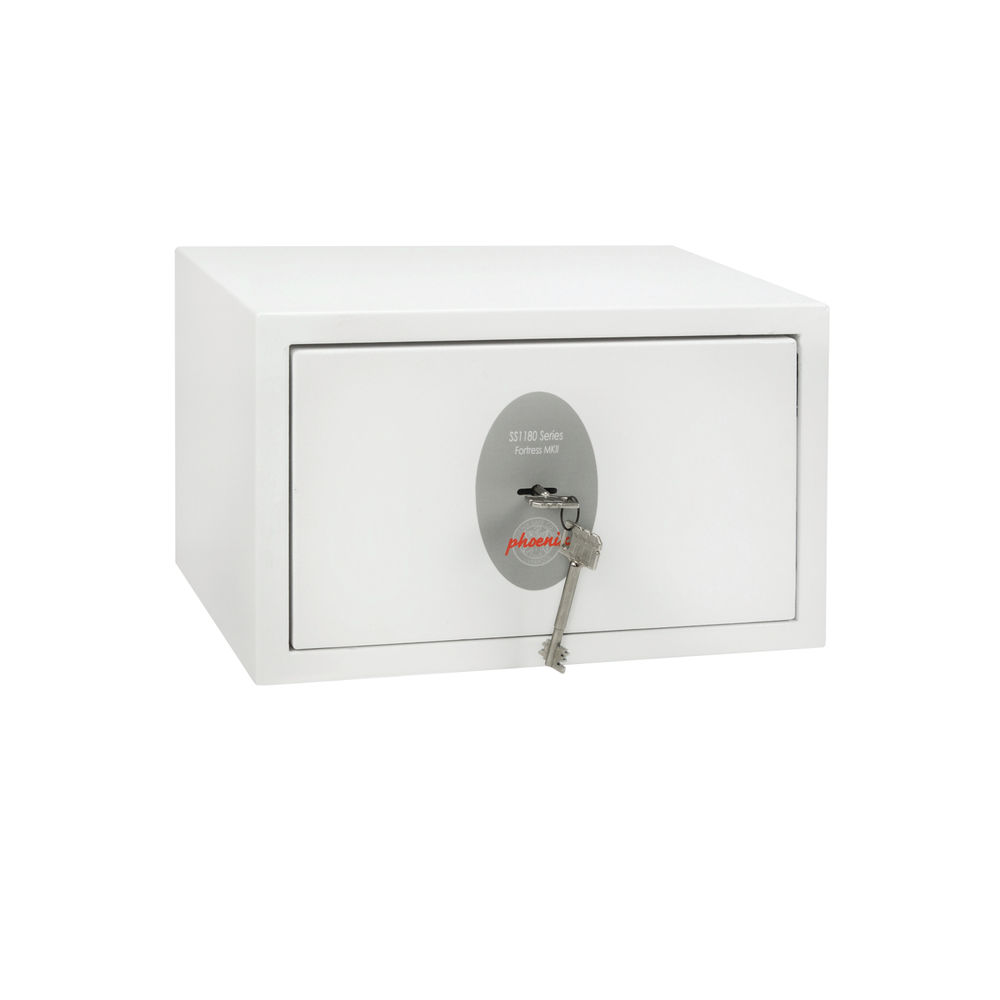 Phoenix Fortress High Security Burglary Safe White SS1181K