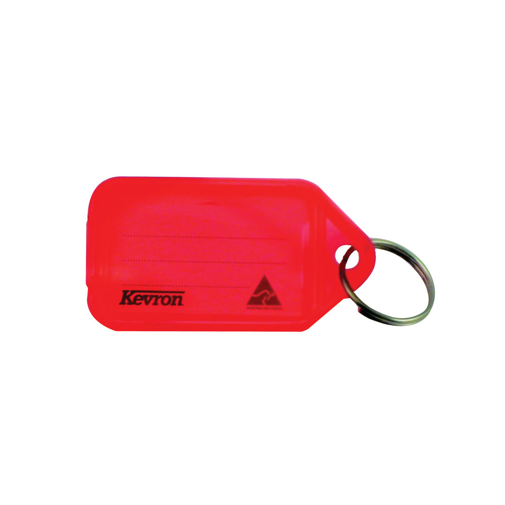 Kevron Plastic Clicktag Key Tag Red (100 Pack) ID5RED100