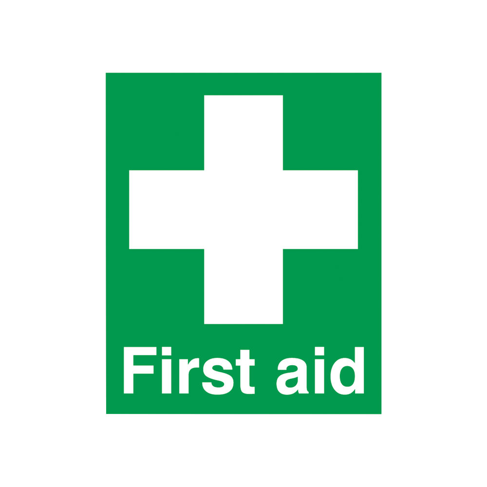 Safety Sign First Aid Sign PVC 100x250mm FA00607R