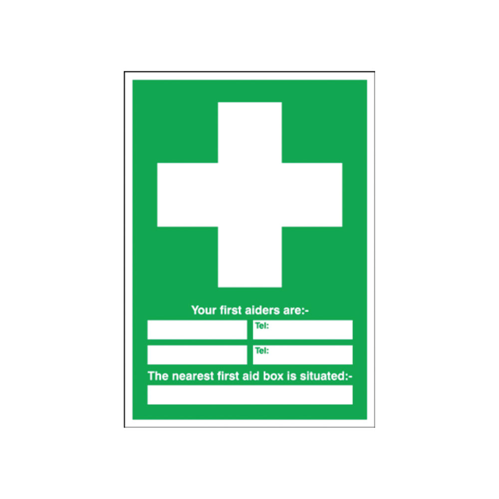 Safety Sign First Aid 600x450mm PVC E91A/R