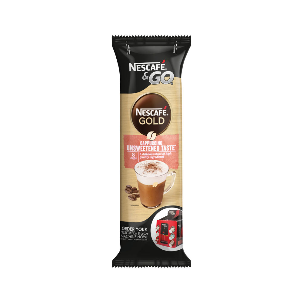 Nescafe & Go Gold Unsweetened Cappuccino (Pack of 8)