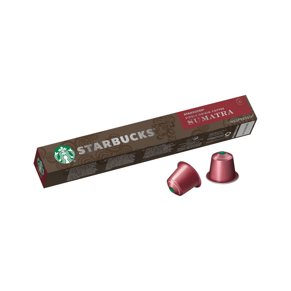 Nespresso Starbucks Sumatra Espresso Coffee Pods (Pack of 10)