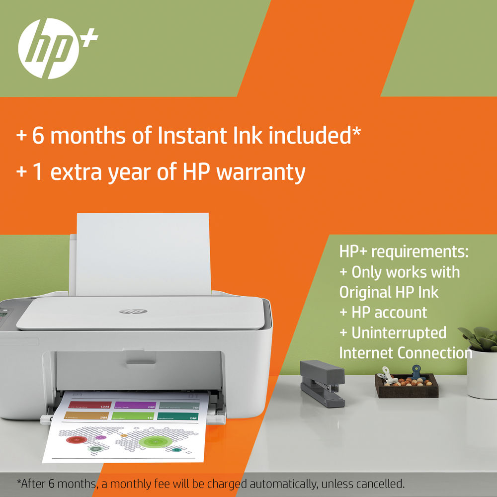 HP DeskJet 2720e All-in-One Printer 26K67B687 - HP Plus Printer