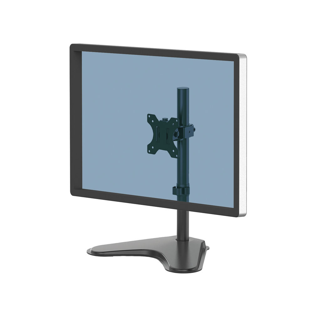 Fellowes Professional Free Standing Single Monitor Arm Black 8049601