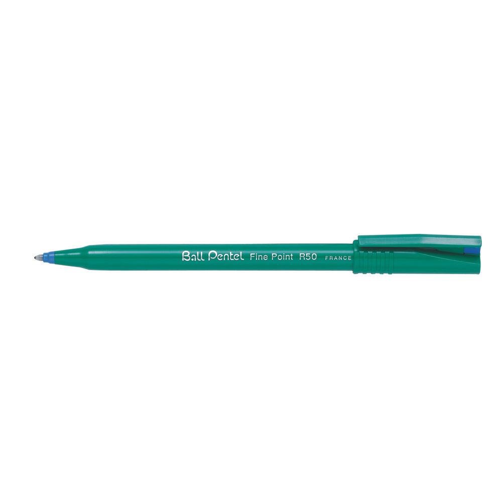 Pentel Ball Blue Rollerball Pens (Pack of 12)