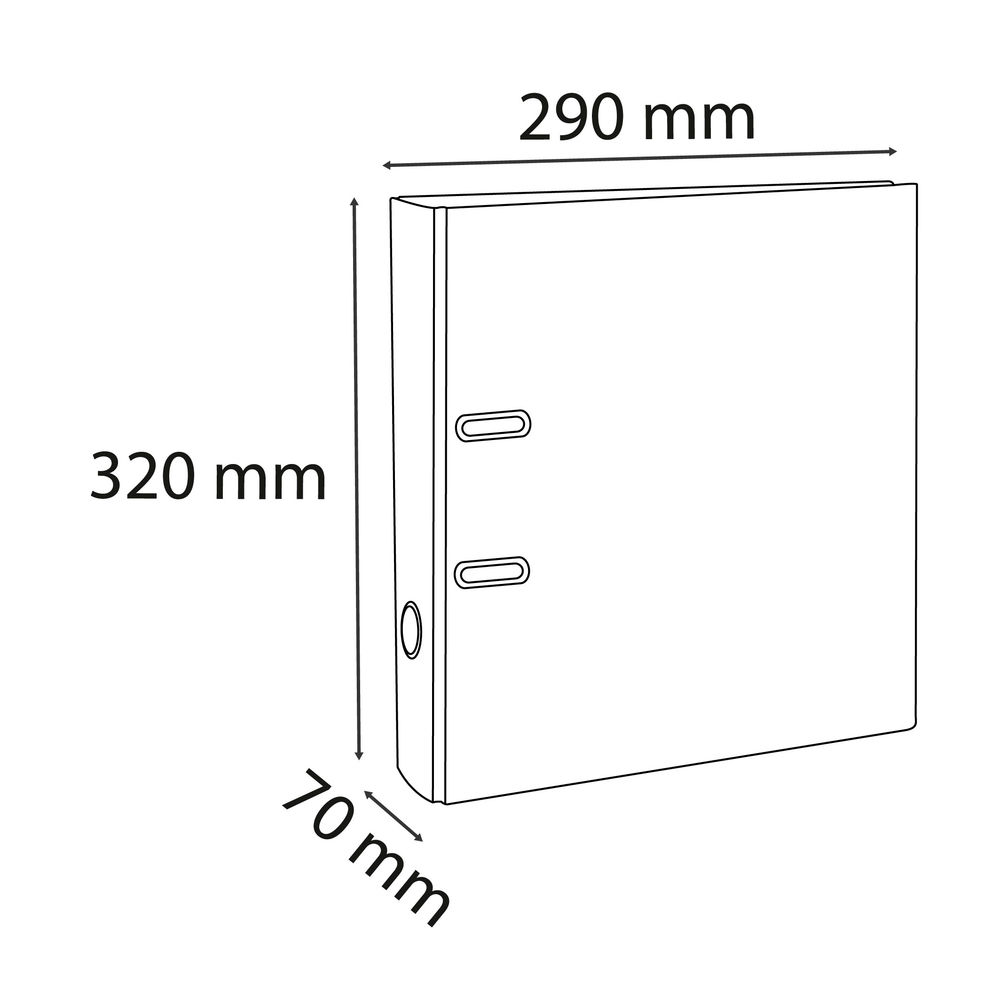 Exacompta PremTouch A4 Lever Arch File Salmon 70mm Spine (Pack of 10)