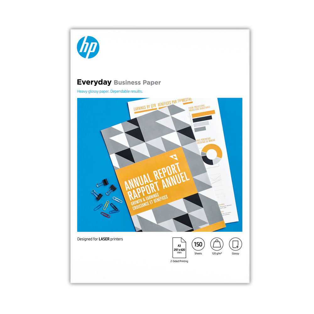 HP Everyday A3 White 120 gsm Glossy Paper (Pack of 150)