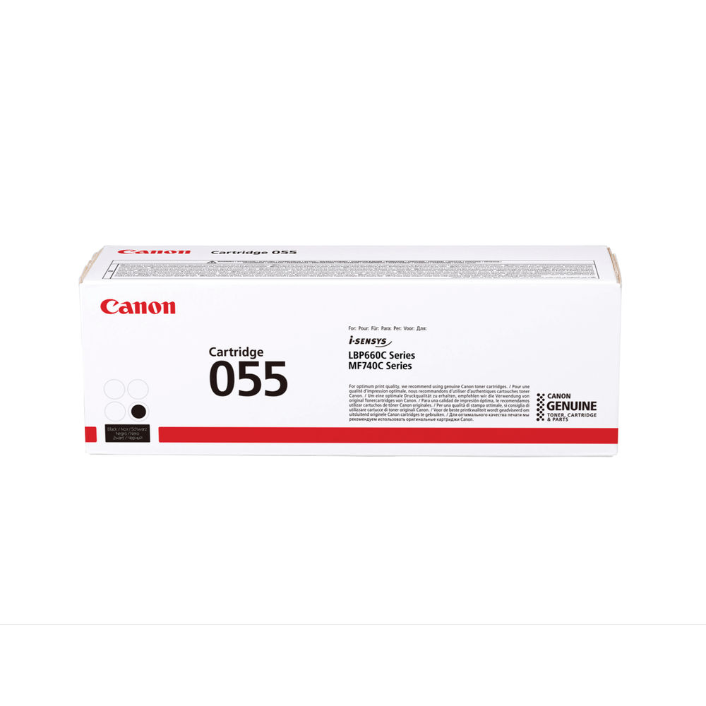 Canon 055 Black Toner Cartridge - 3016C002