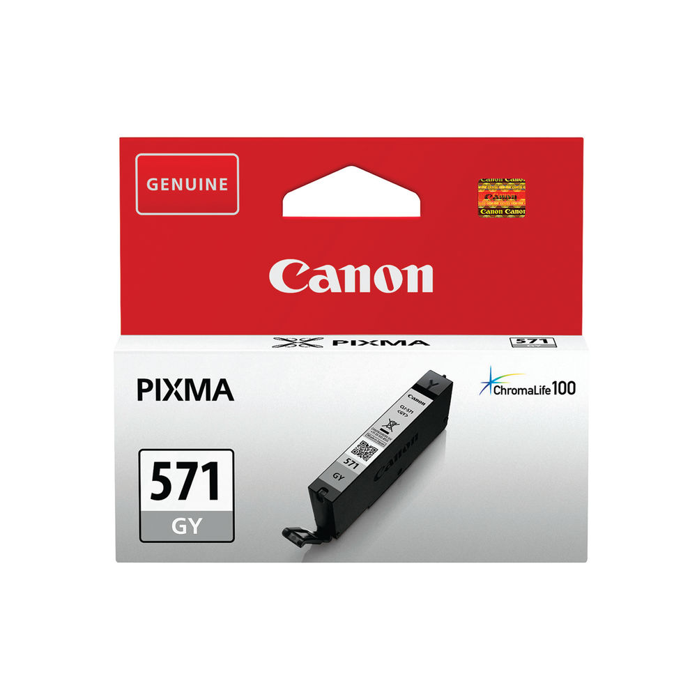 Canon CLI-571GY Grey Ink Cartridge - 0389C001