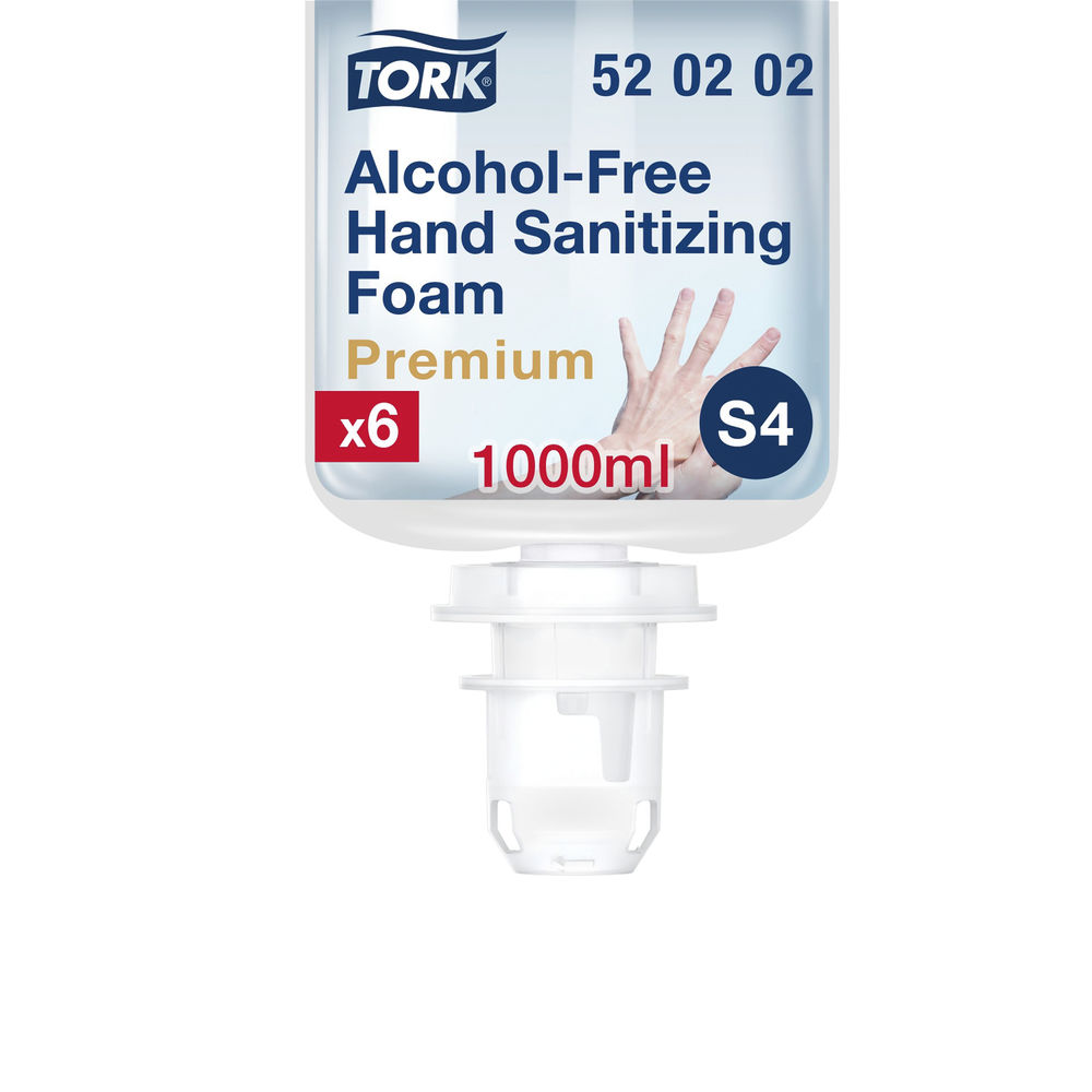 Tork Alcohol-Free Foam Sanitiser 1000ml (Pack of 6) 520202