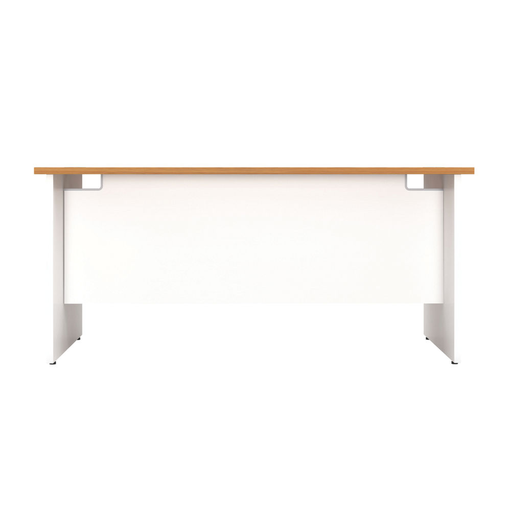 Jemini 1400x800mm Nova Oak/White Rectangular Panel End Desk