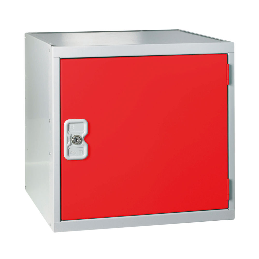One Compartment Cube Locker 300x300x300mm Red Door MC00089