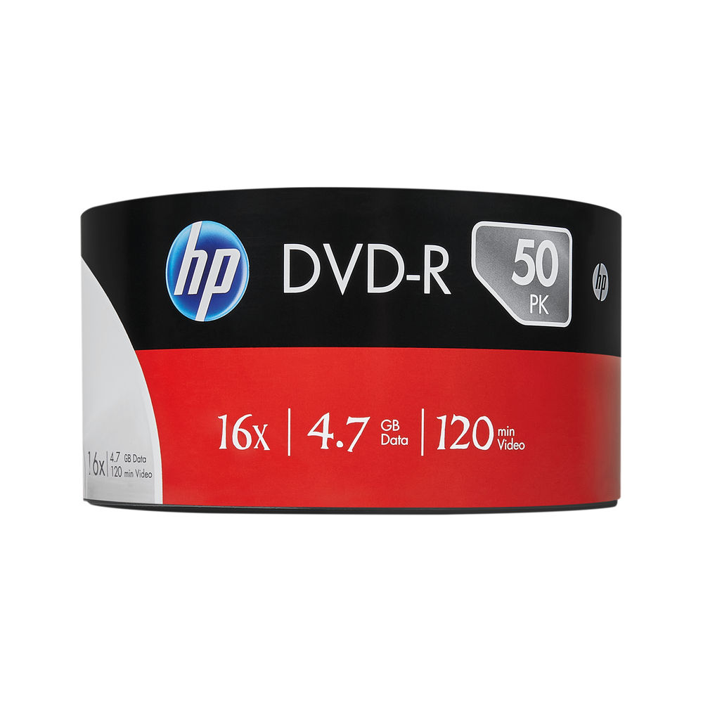HP DVD-R 16X 4.7GB Wrap (Pack of 50)