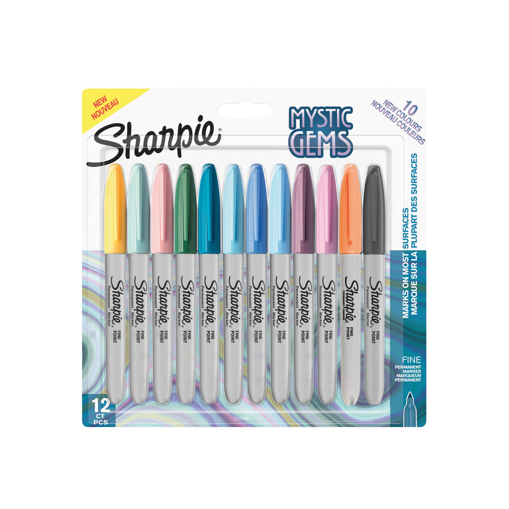 Sharpie Permanent Marker Mystic Gems (pack Of 12) 2157681