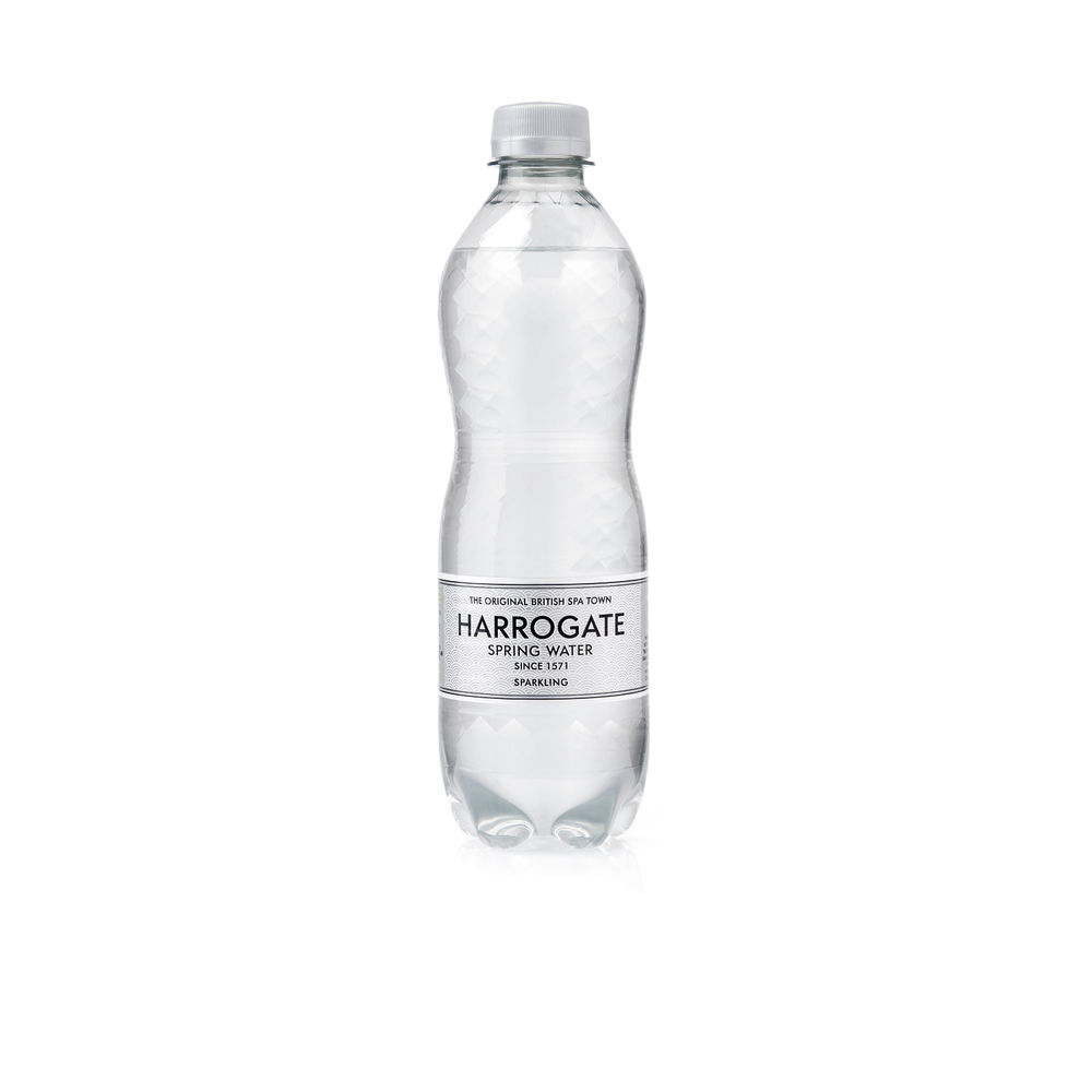 Harrogate Spring 500ml Sparkling Bottled Water (Pack of 24)