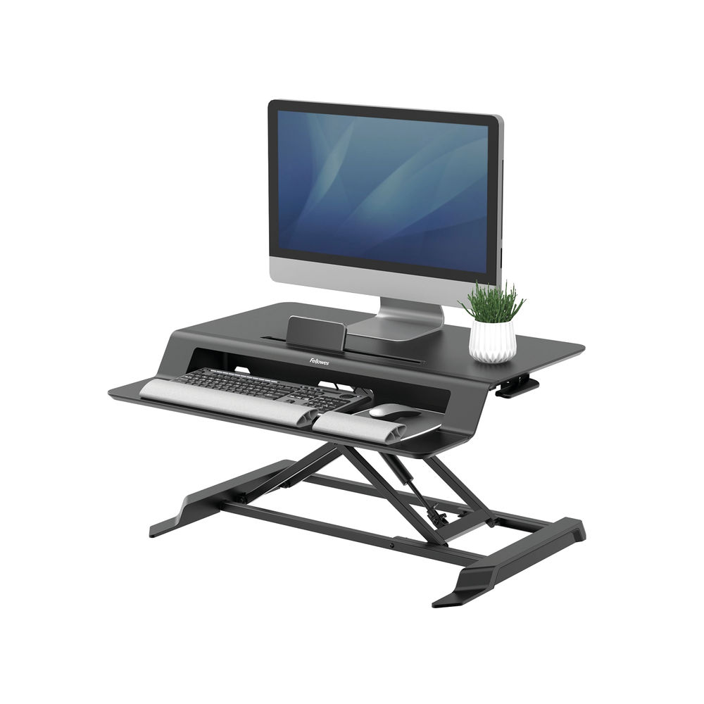 Fellowes Lotus LT Sit/Stand Workstation 8215001 Black