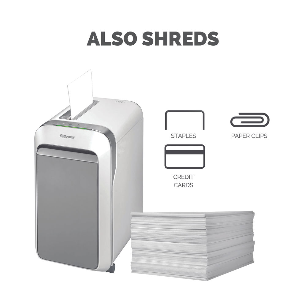 Fellowes Powershred LX221 White Micro-Cut Shredder