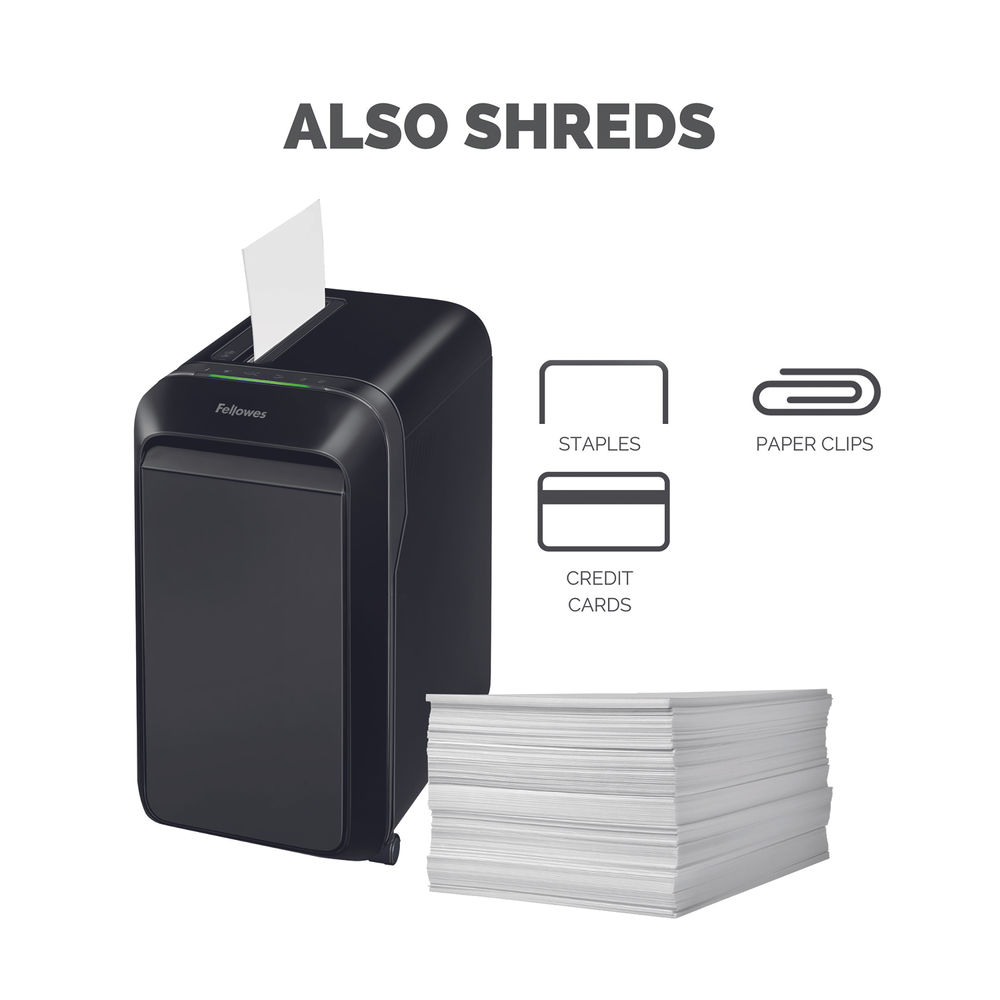 Fellowes Powershred LX220 Mini-Cut Shredder Black