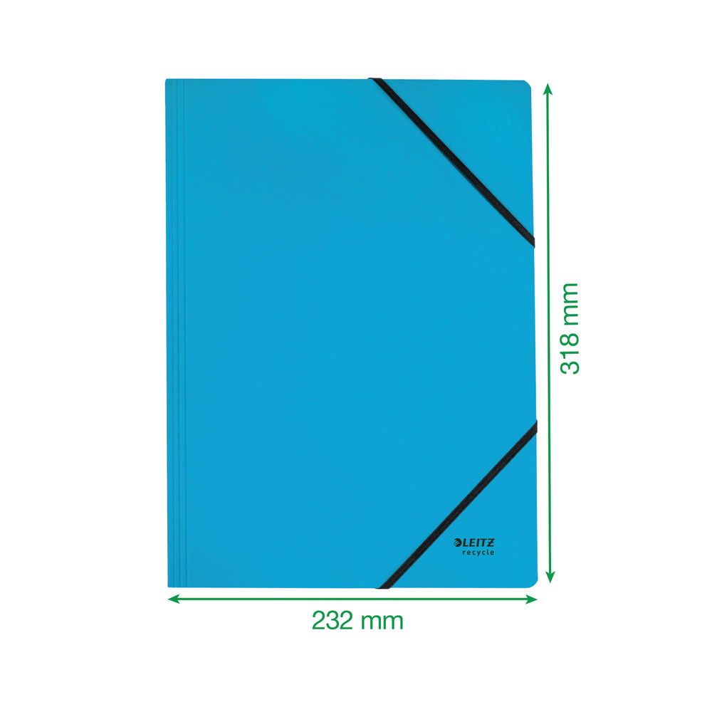 Leitz Recycle A4 Blue Card Folder (Pack of 10) 39080035
