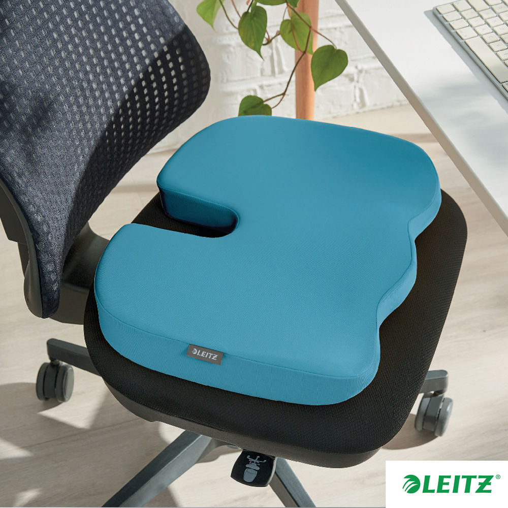 Leitz Ergo Cosy Seat Cushion 355x455x75mm Calm Blue