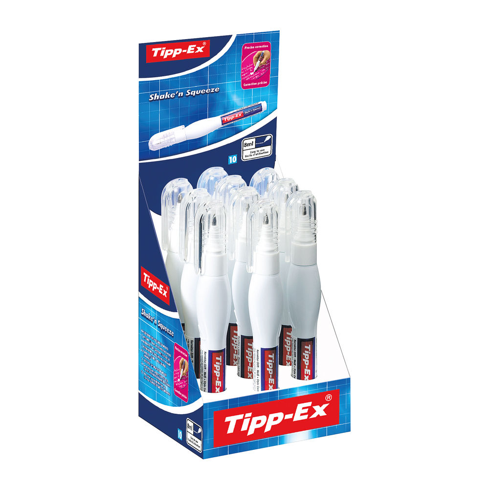 Tipp-Ex Shake'n Squeeze Correction Pen (Pack of 10)