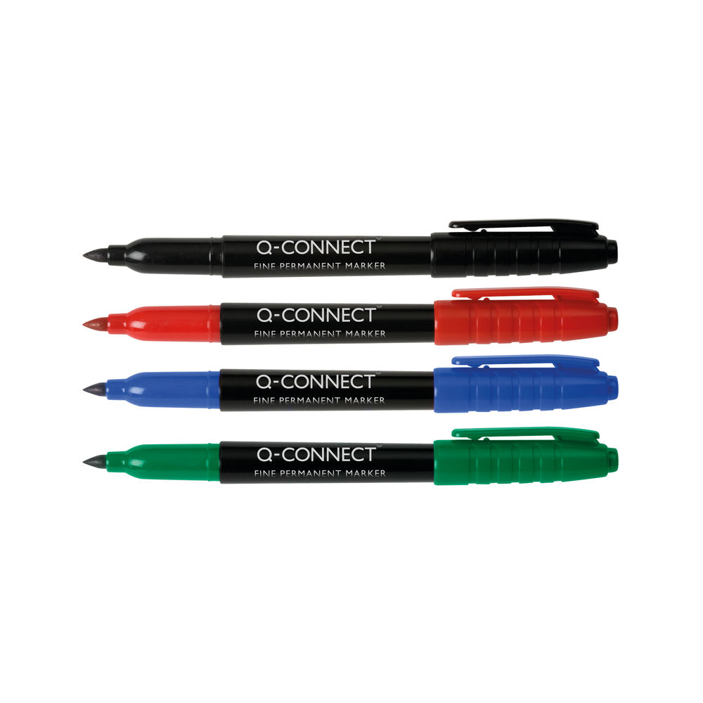 Q-Connect Permanent Marker Bullet Tip Fine Assorted (Pack of 10) KF02305