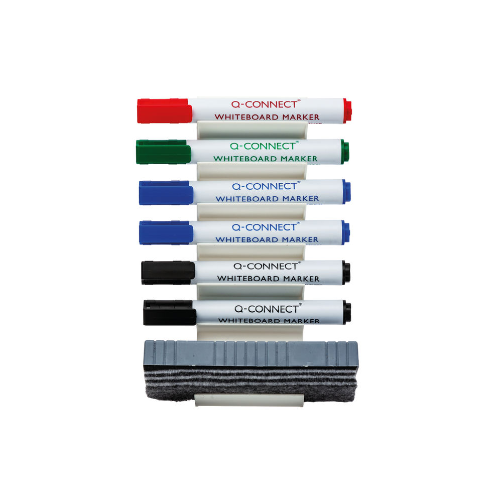 Q-Connect Whiteboard Pen and Eraser Holder