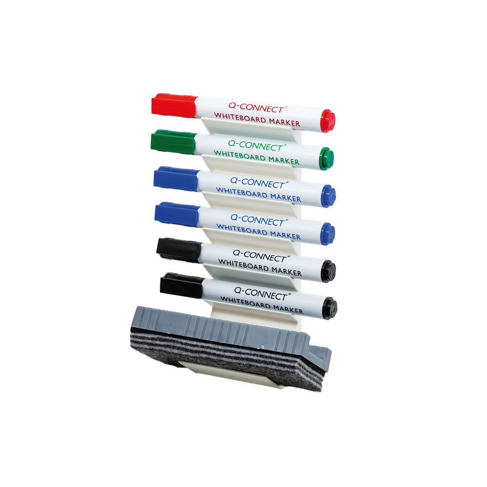 Q-Connect Whiteboard Pen and Eraser Holder